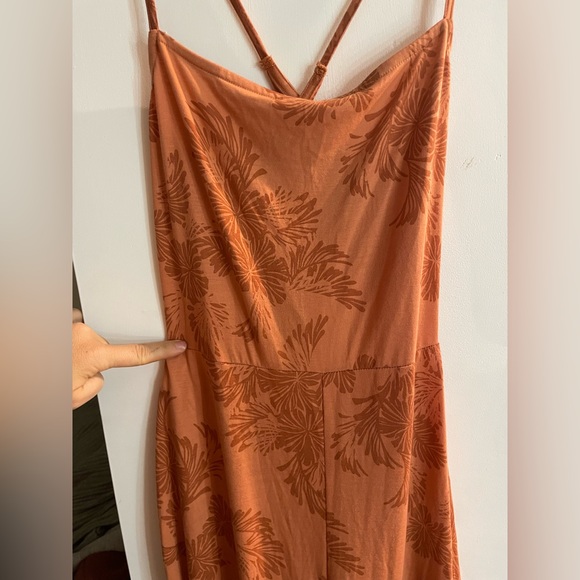 Roxy - Open Back Coral floral Jumper Size L - Picture 2 of 6